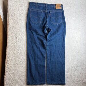 Vintage Levis 519-0217 Orange Tab Jeans Mens 34x28 Blue Straight Leg Denim Pants